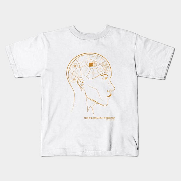 Pilgrim-Ish Mind Map (Warm) Kids T-Shirt by ThePilgrimishPodcast